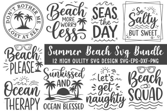 Download Summer Beach Svg Bundle - Beach Collection