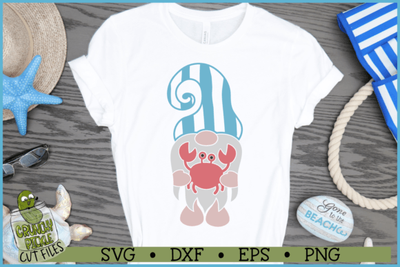 Download Beach Gnome with Crab SVG - Beach Collection
