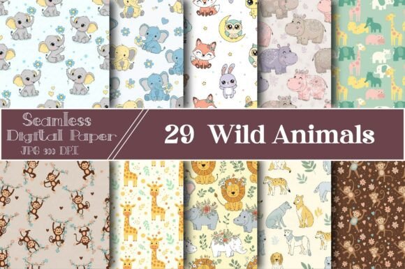 Download Wild Animals Seamless Papers - Wild Collection