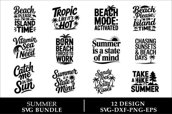 Download Summer Svg Design Bundle, Beach Svg - Beach Collection