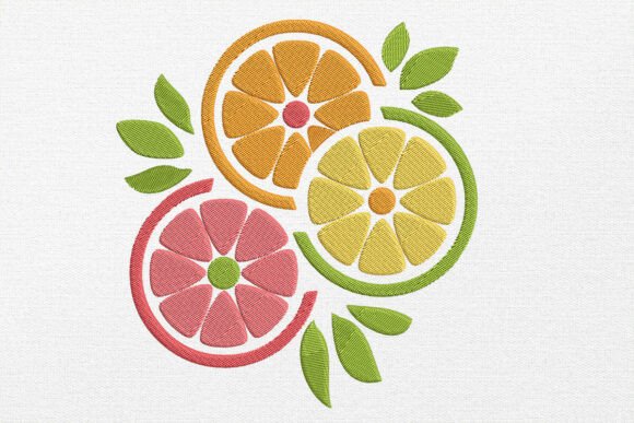 Download Summer Embroidery Lemon Design - Summer embroidery Collection