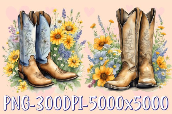 Download Cowboy Boots Clipart Bundle - Premium Bundle