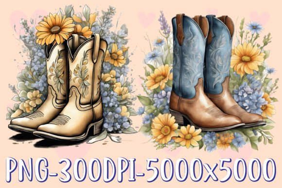 Download Cowboy Boots Clipart - Premium Bundle