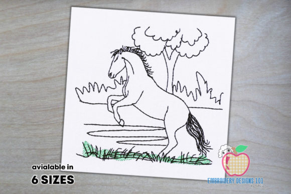 Download Wild Horse in Forest Quick Stitch - Wild Collection