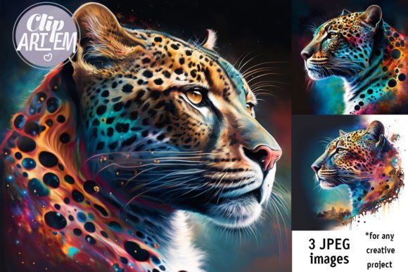 Download Jaguar Modern Painting Colorful 3 Images - Premium Resources