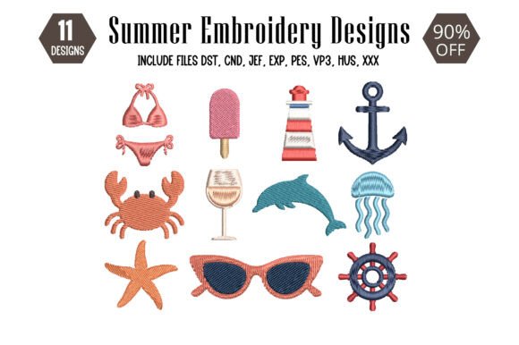 Download Summer Embroidery Design - Summer embroidery Collection