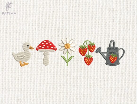 Download Cottagecore Garden Embroidery Design - Garden embroidery Collection