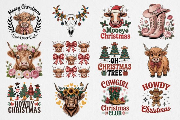 Download Christmas Western PNG Bundle - Western png bundle Collection