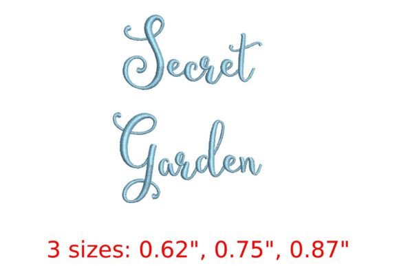 Download Secret Garden Embroidery Font - Garden embroidery Collection