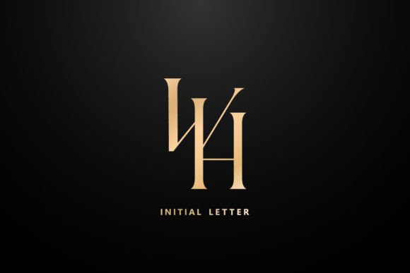 Download WH Monogram Letter Company Logo Elements - Logo elements Collection