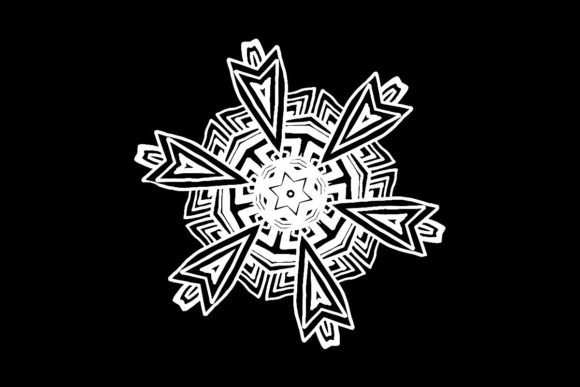 Download Vintage Snowflake Sticker Cutout EPS - Sticker cutout Collection