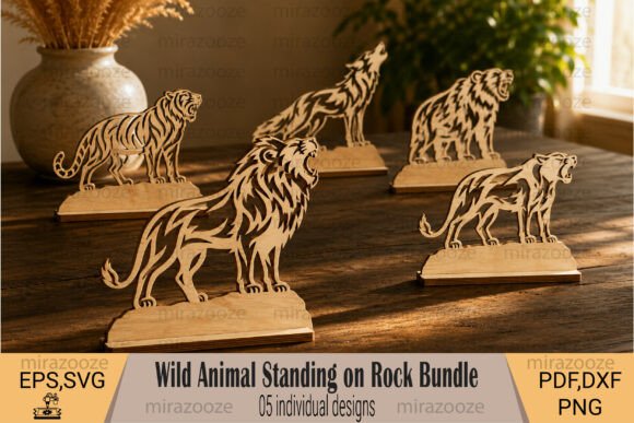 Download Wild Animal Rock Stand SVG Bundle - Wild Collection